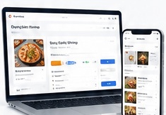 CuisineDB.com shown on laptop and mobile devices